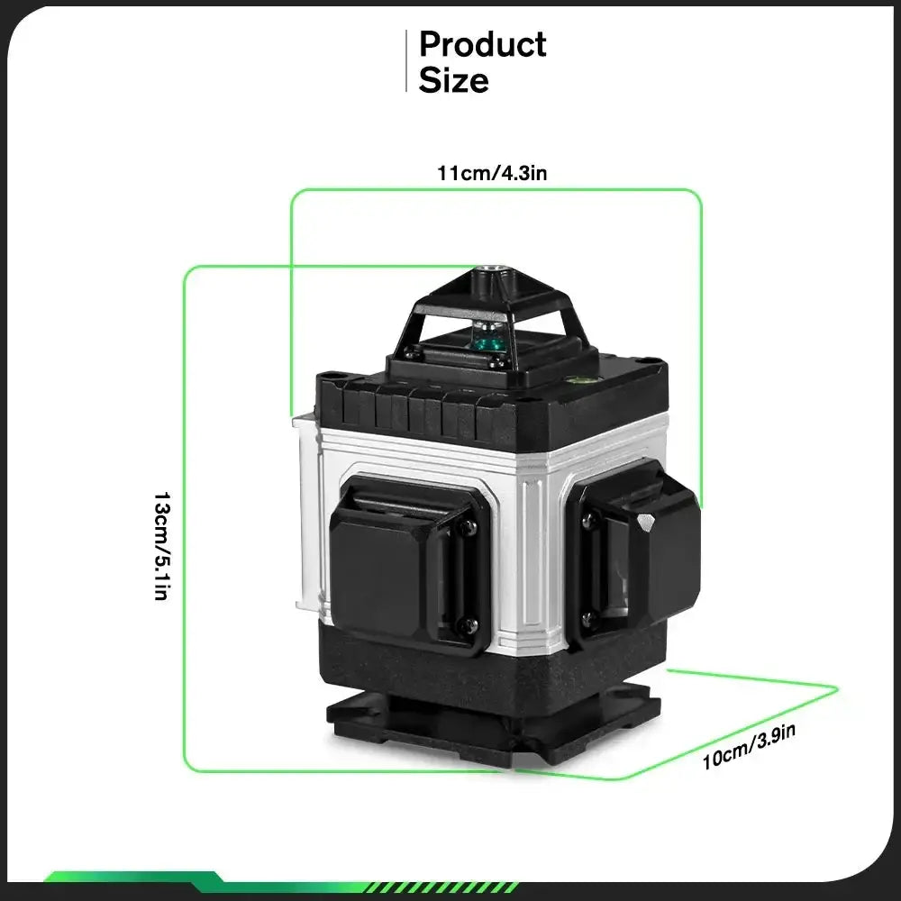 Niveau Laser Pro HGLINE 16Lignes Télécommande APP Nivellement 360 Degres