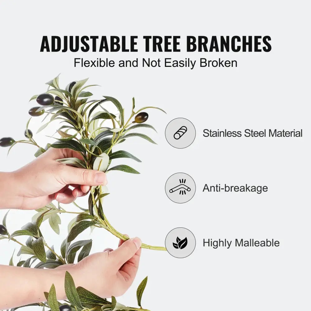 Olive Artificielle 4 à 6 Pieds Plante Décorative PE Sécurisée