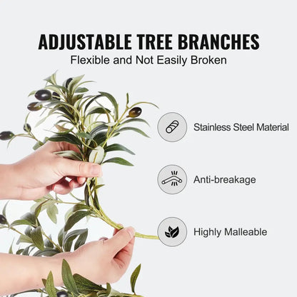 Olive Artificielle 4 à 6 Pieds Plante Décorative PE Sécurisée