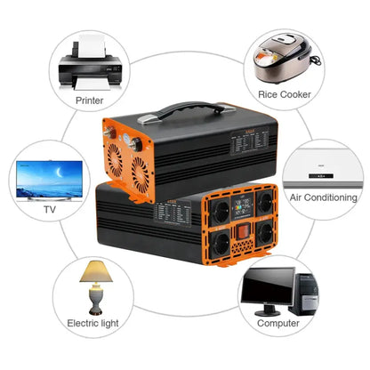 Onduleur sinusoïdal pur 4000 W 5000 W 7000 W 9000 W 12 V 24 V DC vers 220 V