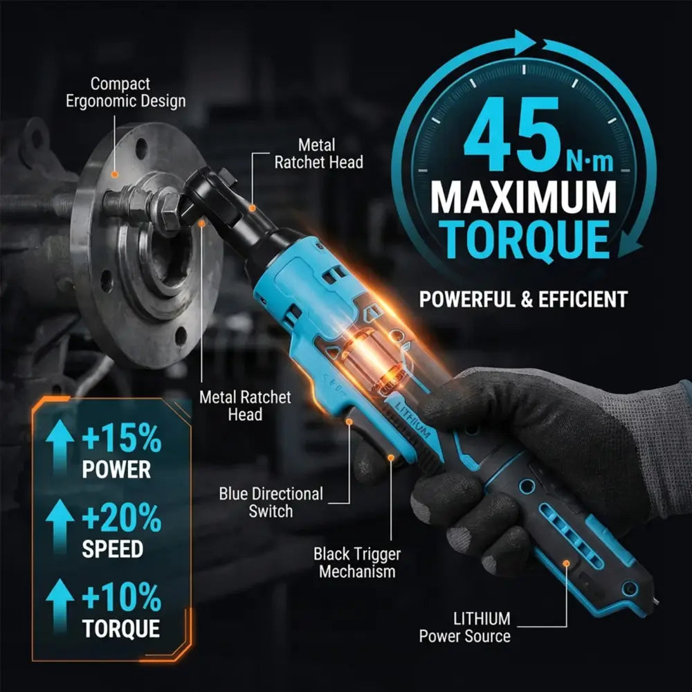 Outil de serrage sans fil 3/8 – 580 tr/min, sans batterie – détail produit 4