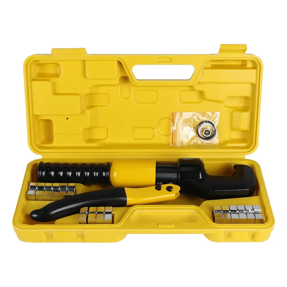Outil De Sertissage Hydraulique Chromé Kit Pour Câble 4 70 mm² 10T Jaune Allemagne