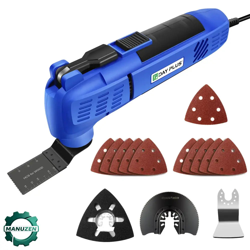 Outil multifonction oscillant 800 W – kit de coupe et rénovation - Bleu / Allemagne - Outil multifonction oscillant