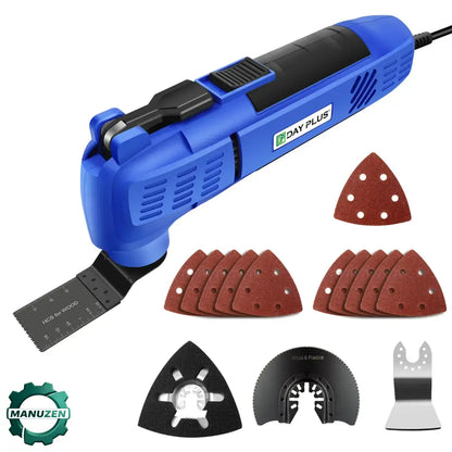 Outil multifonction oscillant 800 W – kit de coupe et rénovation - Bleu / Allemagne - Outil multifonction oscillant