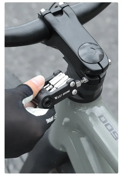 Outil multifonction vélo 9-en-1 – réglages et gonflage CO₂ – détail 5