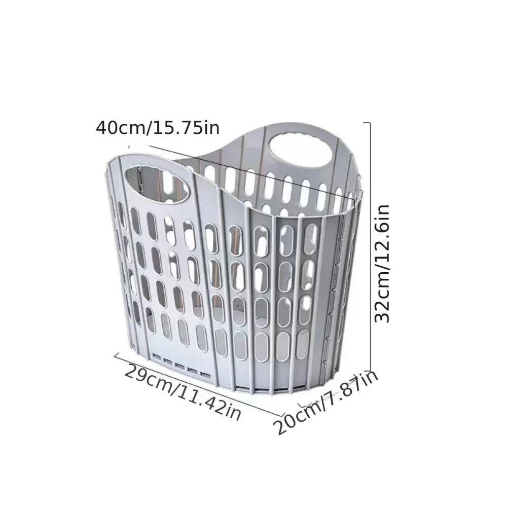 Panier À Linge Pliable Moderne Grande Capacité Portable Salle De Bain France Gris clair