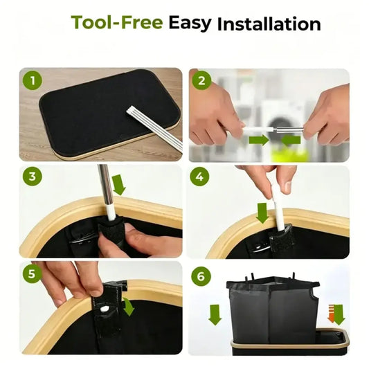 Panier de rangement pliable grande capacité – 100 à 160 L – détail produit 2