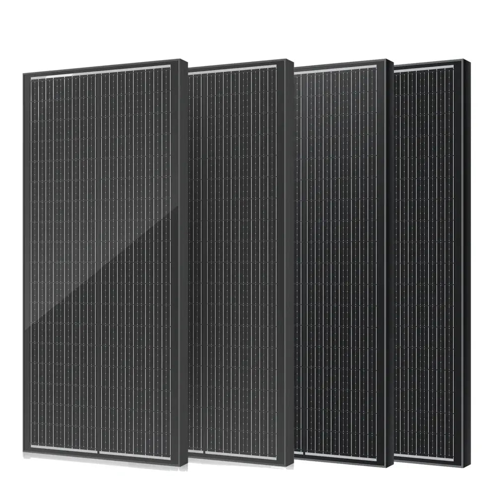 Panneau Solaire Monocristallin 100W 12V Rigide Étanche Camping - 100W x 4 / France