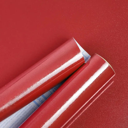 Papier peint autocollant effet marbre 40 cm – vinyle imperméable - Rouge nacré / 40 × 100 cm / France - Papier peint