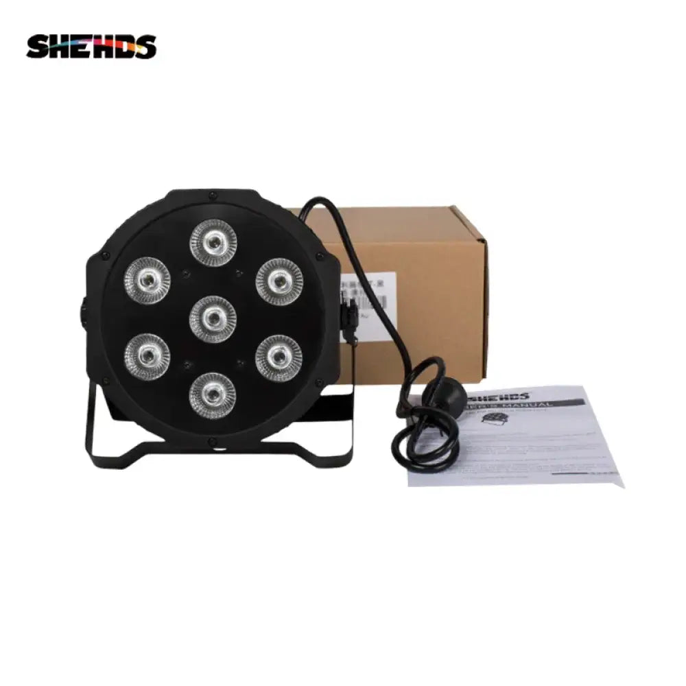 Par LED plat RGBWA UV 7 × 18 W ou 7 × 12 W pour scène événement fête mariage