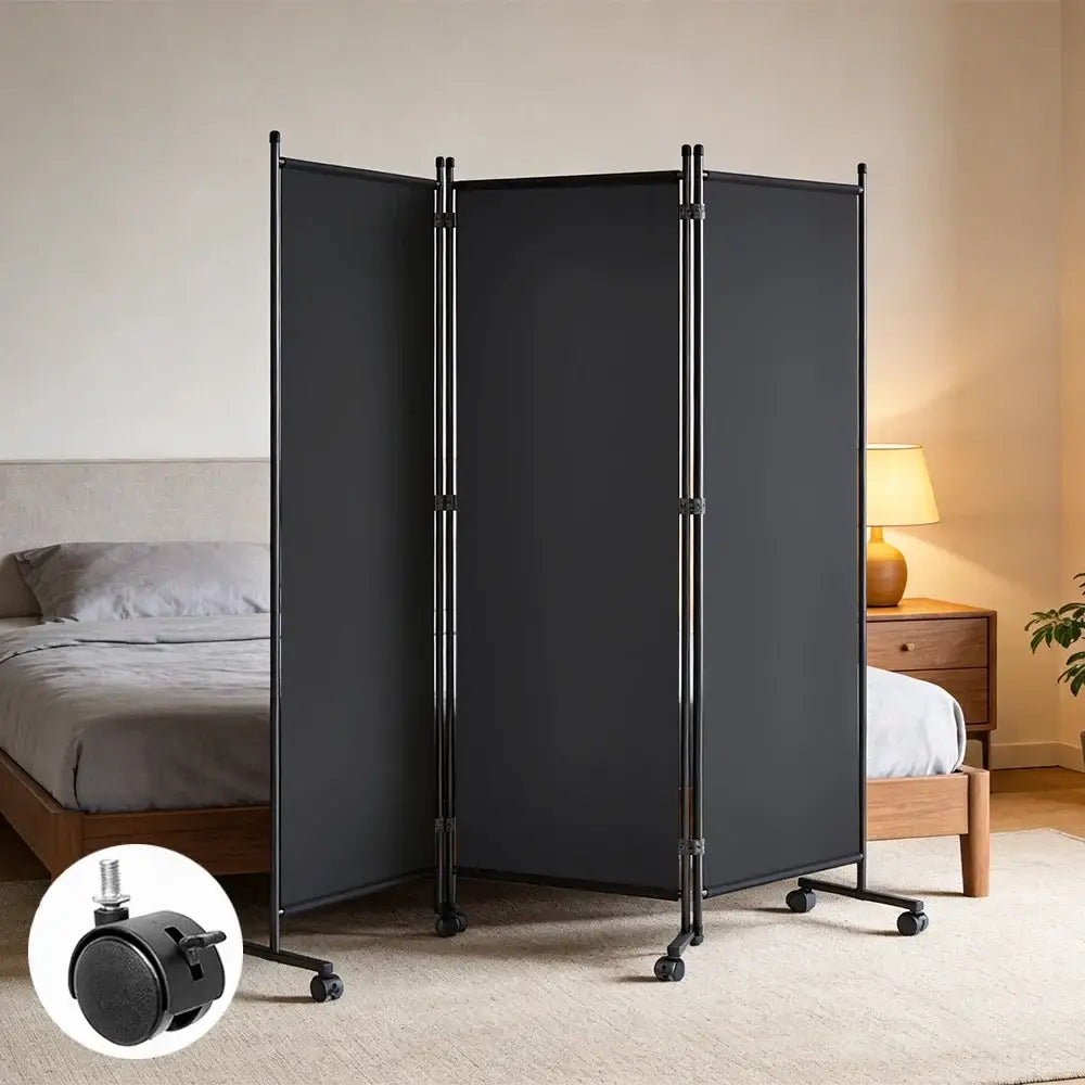 Paravent extérieur 3 panneaux 2,6 × 1,8 m – brise-vue pliable - 3 panneaux / 2,6 × 1,8 m / France - Paravent extérieur