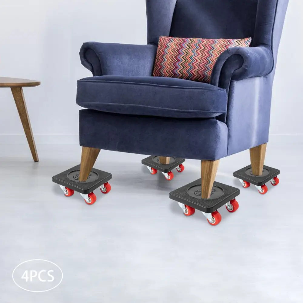 Patins roulants pour meubles 360° – lot de 4 - patins roulants meubles 360