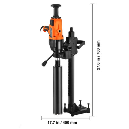 Perceuse à noyau diamant portable 2000 W 2600 W pour béton humide et sec 2600W avec support Espagne