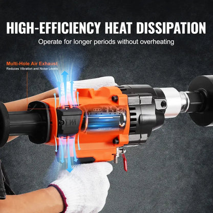 Perceuse à noyau diamant portable 2000 W 2600 W pour béton humide et sec