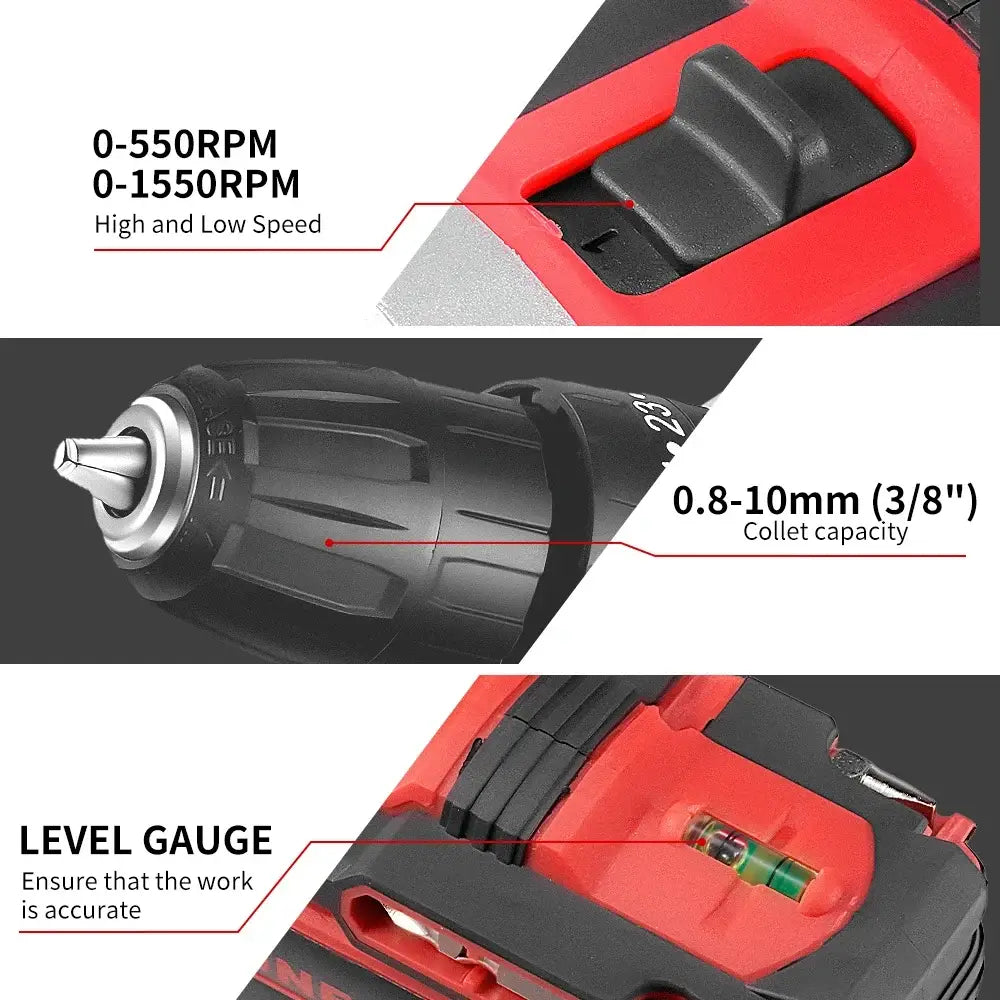 Perceuse-visseuse sans fil 18 V 38 Nm – 1 ou 2 batteries - Perceuse-visseuse sans fil