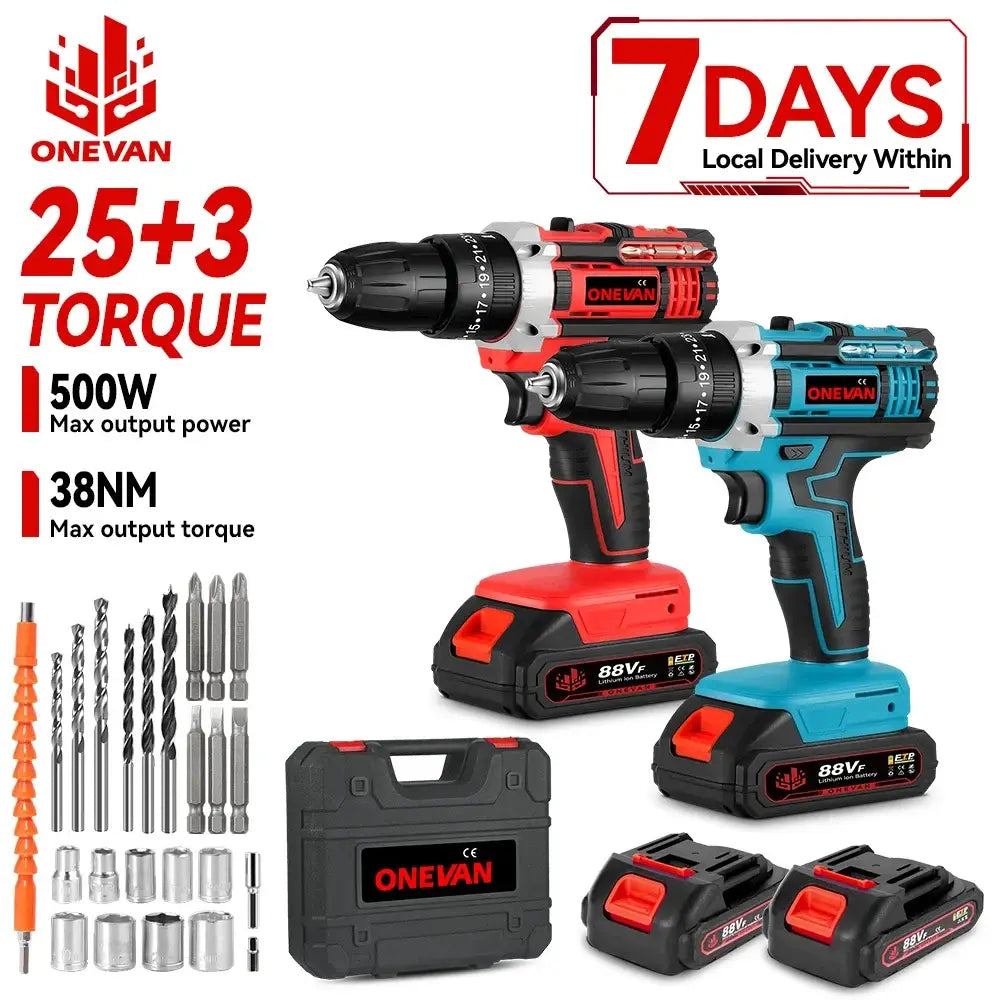 Perceuse-visseuse sans fil 18 V 38 Nm – 1 ou 2 batteries - Perceuse-visseuse sans fil