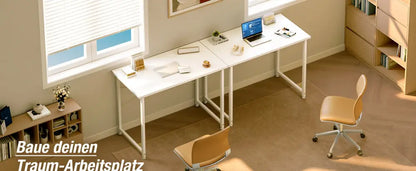 Petit bureau coleshome d'ordinateur 80 × 40 cm blanc pour petits espaces