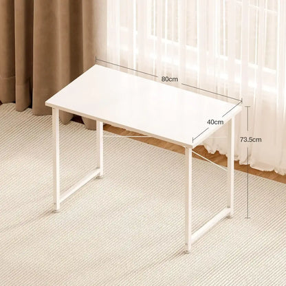 Petit bureau coleshome d'ordinateur 80 × 40 cm blanc pour petits espaces