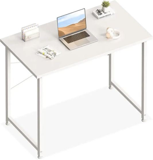 Petit Bureau Coleshome D'Ordinateur 80x40 Cm Blanc Pour Petits Espaces Blanc Allemagne