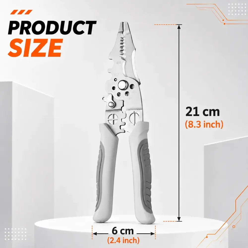 Pince À Dénuder Industrielle Multifonctionnelle 8,5 Pouces En Acier Inoxydable - 7 inches