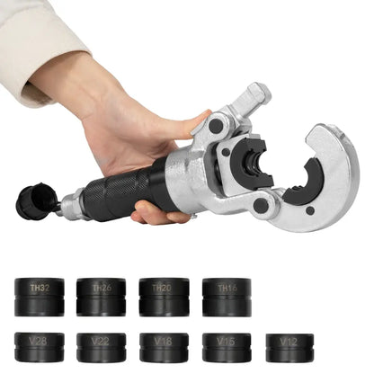 Pince À Sertir Hydraulique 6T Avec 9 Matrices Pour Tuyaux Inox Et Cuivre