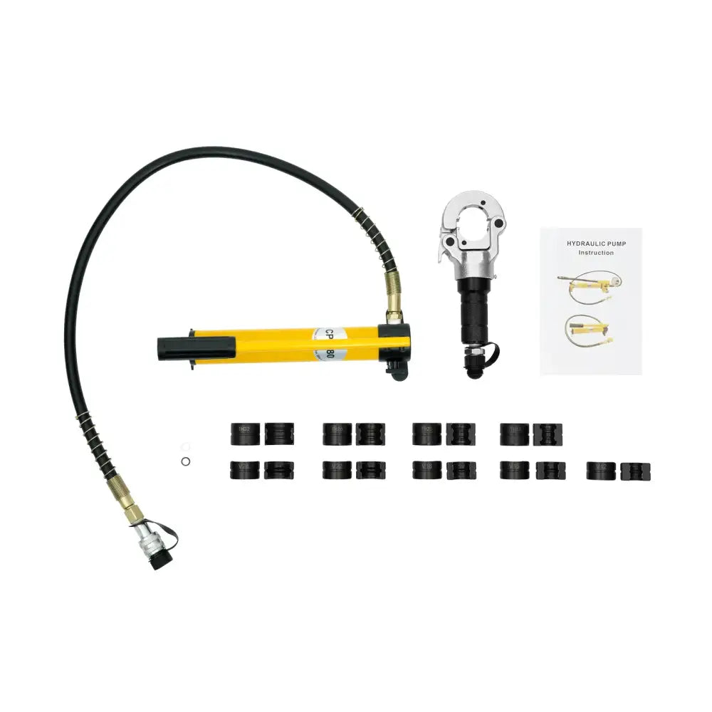 Pince À Sertir Hydraulique 6T Avec 9 Matrices Pour Tuyaux Inox Et Cuivre Jaune France