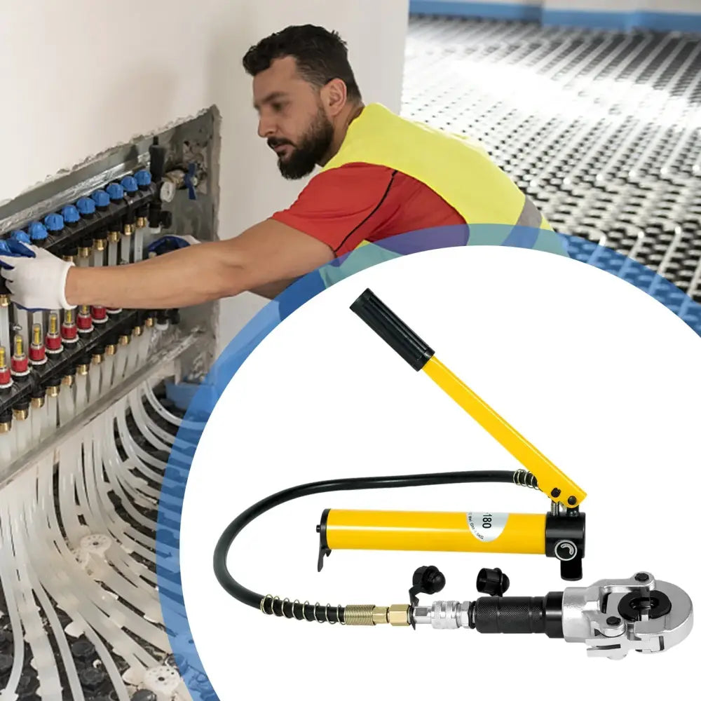 Pince À Sertir Hydraulique 6T Avec 9 Matrices Pour Tuyaux Inox Et Cuivre