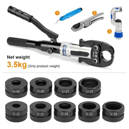 Pince à sertir hydraulique pour tubes cuivre et PEX – TH/U/V/M Profils U + V Pologne
