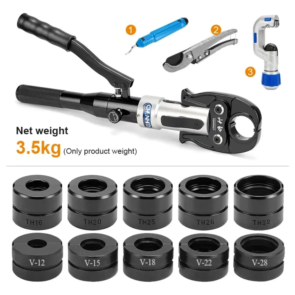 Pince à sertir hydraulique pour tubes cuivre et PEX – TH/U/V/M Profils TH + V Pologne