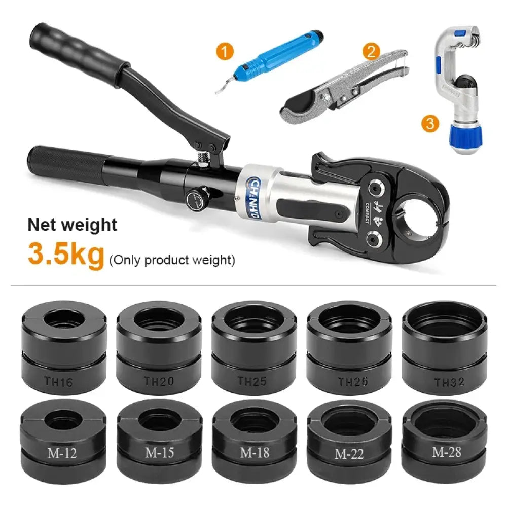 Pince à sertir hydraulique pour tubes cuivre et PEX – TH/U/V/M Profils TH + M Pologne