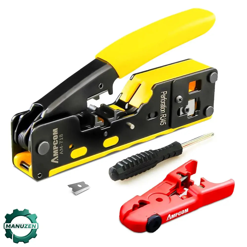 Pince à sertir RJ45 Pass Through – Cat7 à Cat5e RJ11 - Pince à sertir RJ45