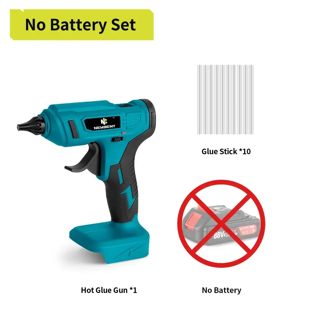 Pistolet à colle chaude sans fil 18 V 280 °C – 2 batteries - Avec 2 batteries / Allemagne / Prise européenne - Pistolet