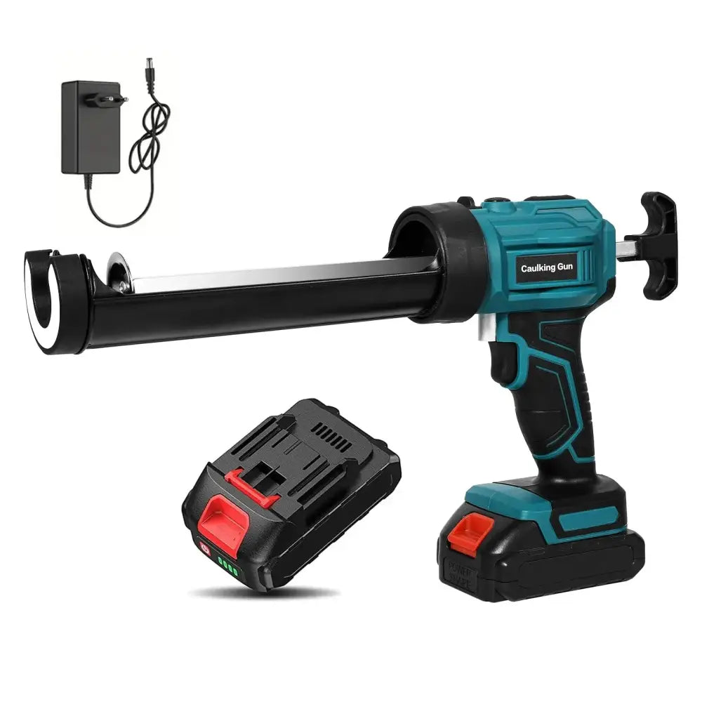 Pistolet à mastic sans fil LED pour remplissage et étanchéité 1 Batterie avec lumière LED EU Pologne