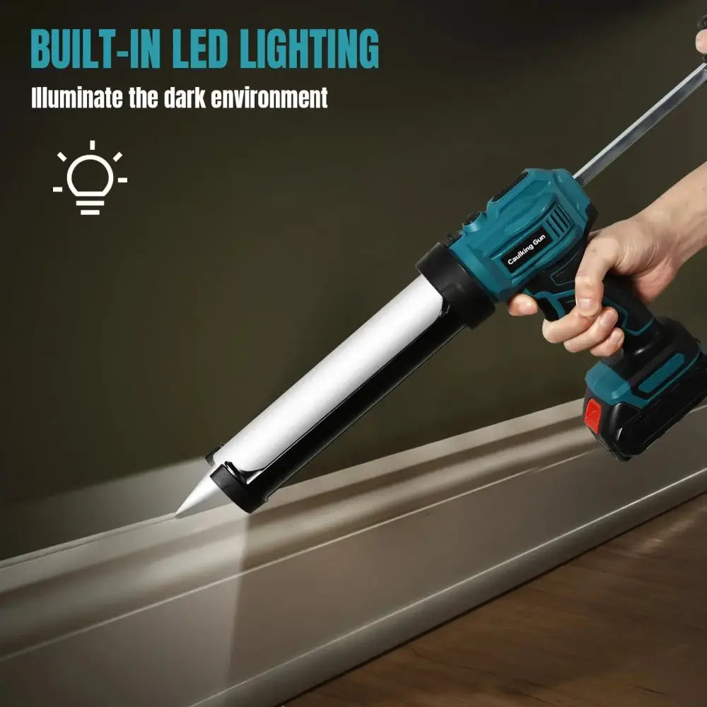 Pistolet à mastic sans fil LED pour remplissage et étanchéité