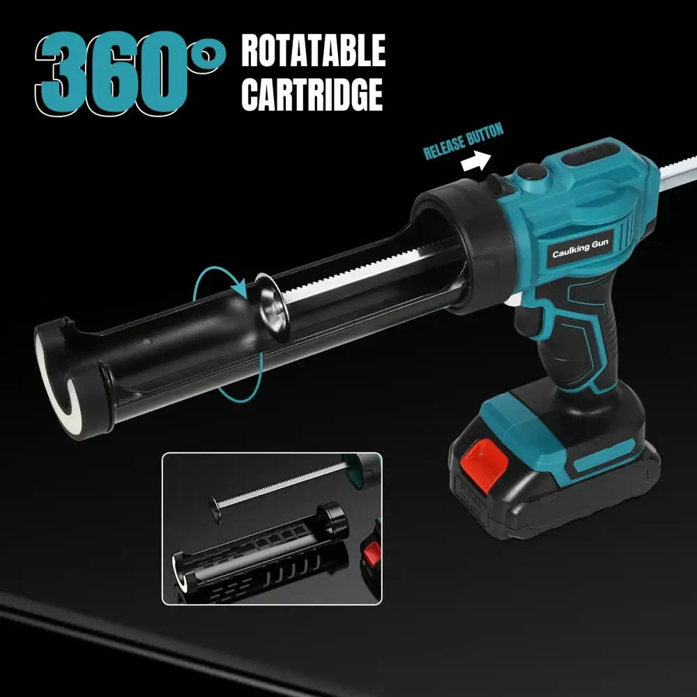 Pistolet à mastic sans fil LED pour remplissage et étanchéité