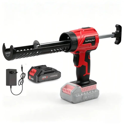Pistolet à mastic sans fil LED pour remplissage et étanchéité Rouge 1 Batterie EU Pologne