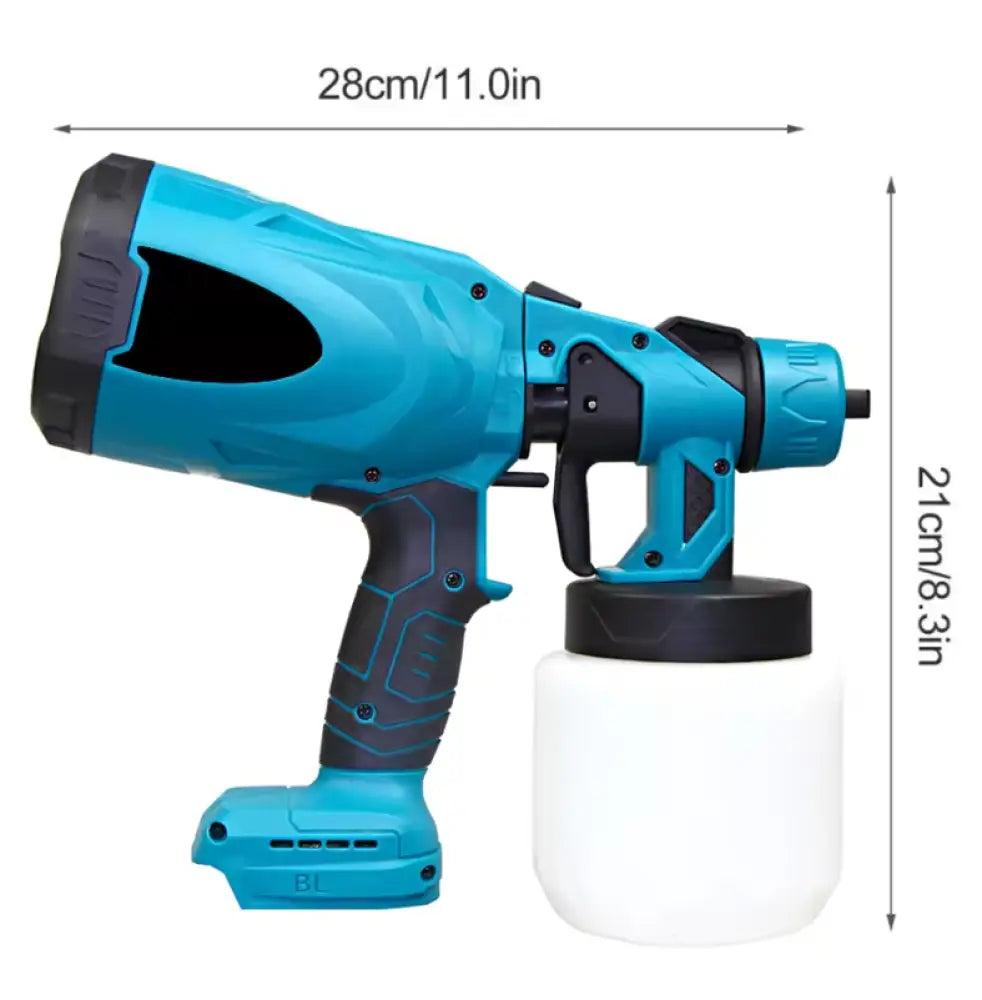 Pistolet à Peinture Sans Fil HVLP – Batterie Incluse - Bleu / France - Pulvérisateurs de peinture