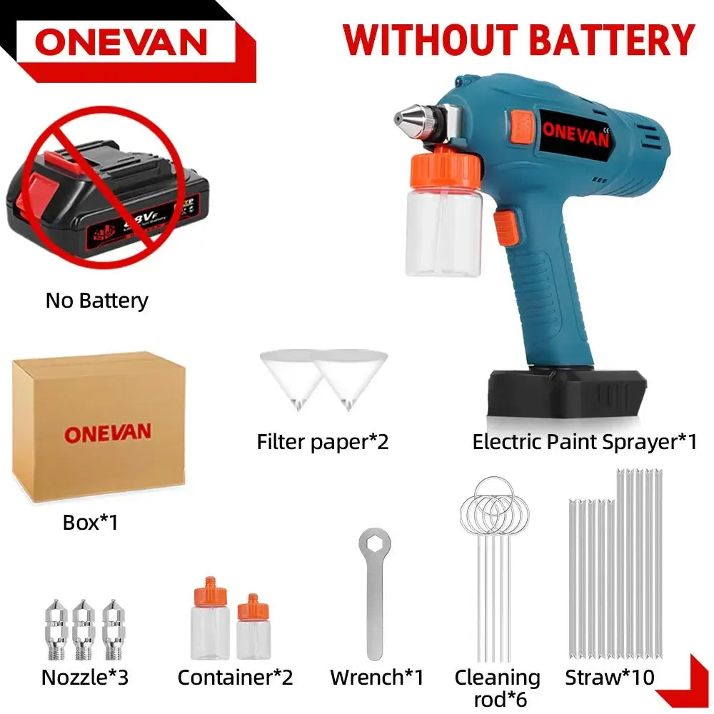 Pistolet à peinture sans fil pour batterie 18 V – détail produit 12