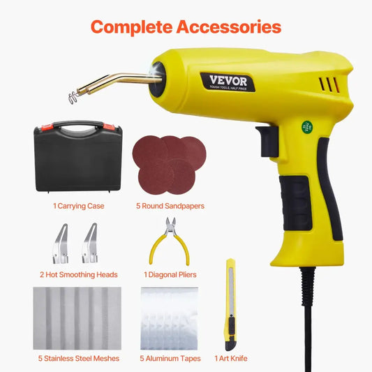 Pistolet De Soudage Plastique 220W Kit Avec 800 Et 1200 Agrafes Chaudes