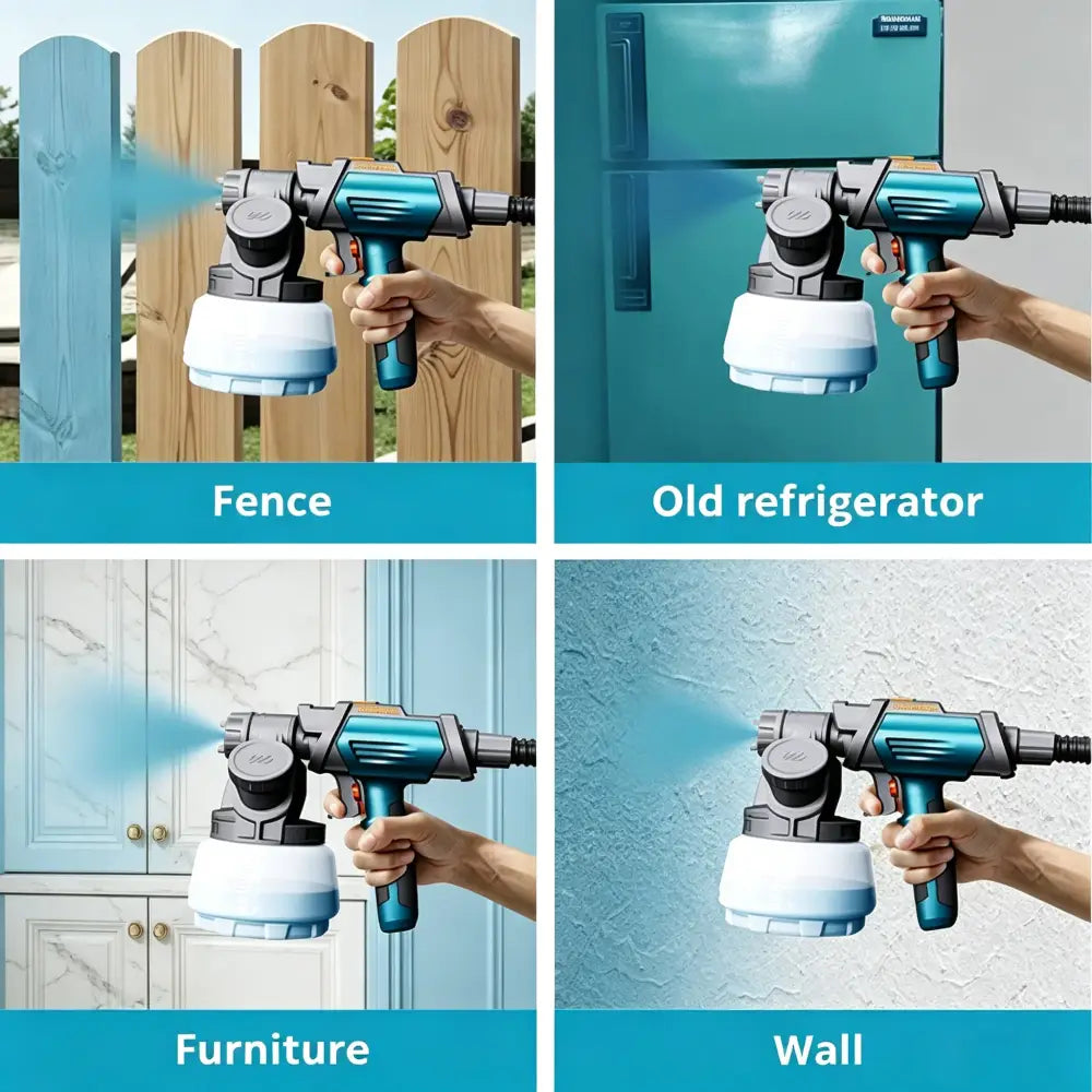 Pistolet peinture HVLP 800 W – godet 1,3 L - Bleu / Allemagne - pistolet peinture HVLP 800 W