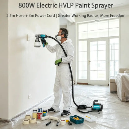 Pistolet peinture HVLP 800 W – godet 1,3 L - Bleu / Allemagne - pistolet peinture HVLP 800 W