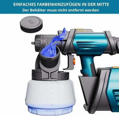 Pistolet peinture HVLP 800 W – godet 1,3 L - Bleu / Allemagne - pistolet peinture HVLP 800 W