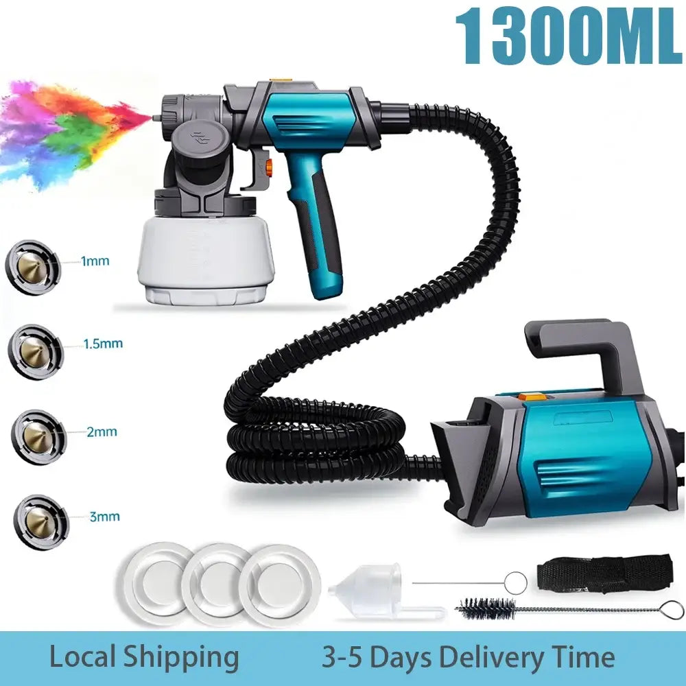 Pistolet peinture HVLP 800 W – godet 1,3 L - Bleu / Allemagne - pistolet peinture HVLP 800 W