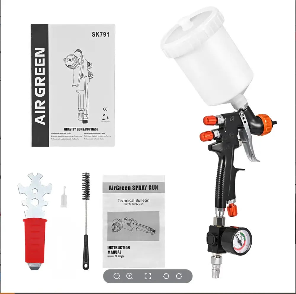 Pistolet peinture HVLP à gravité – buse 1,3 mm - Allemagne / Rouge - pistolet peinture HVLP buse 1.3 mm