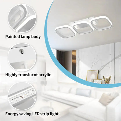 Plafonnier LED 6500 K en aluminium – lumière blanche froide - Plafonnier LED