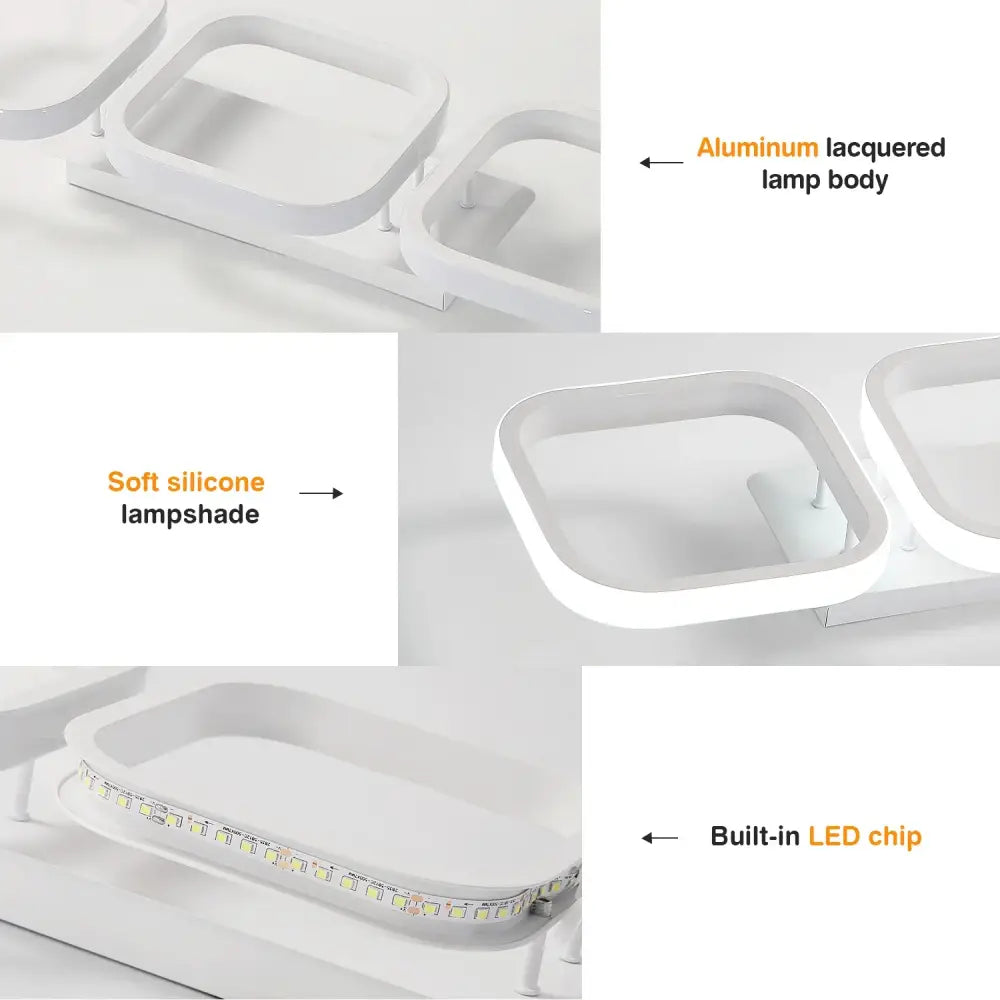 Plafonnier LED 6500 K en aluminium – lumière blanche froide - Plafonnier LED
