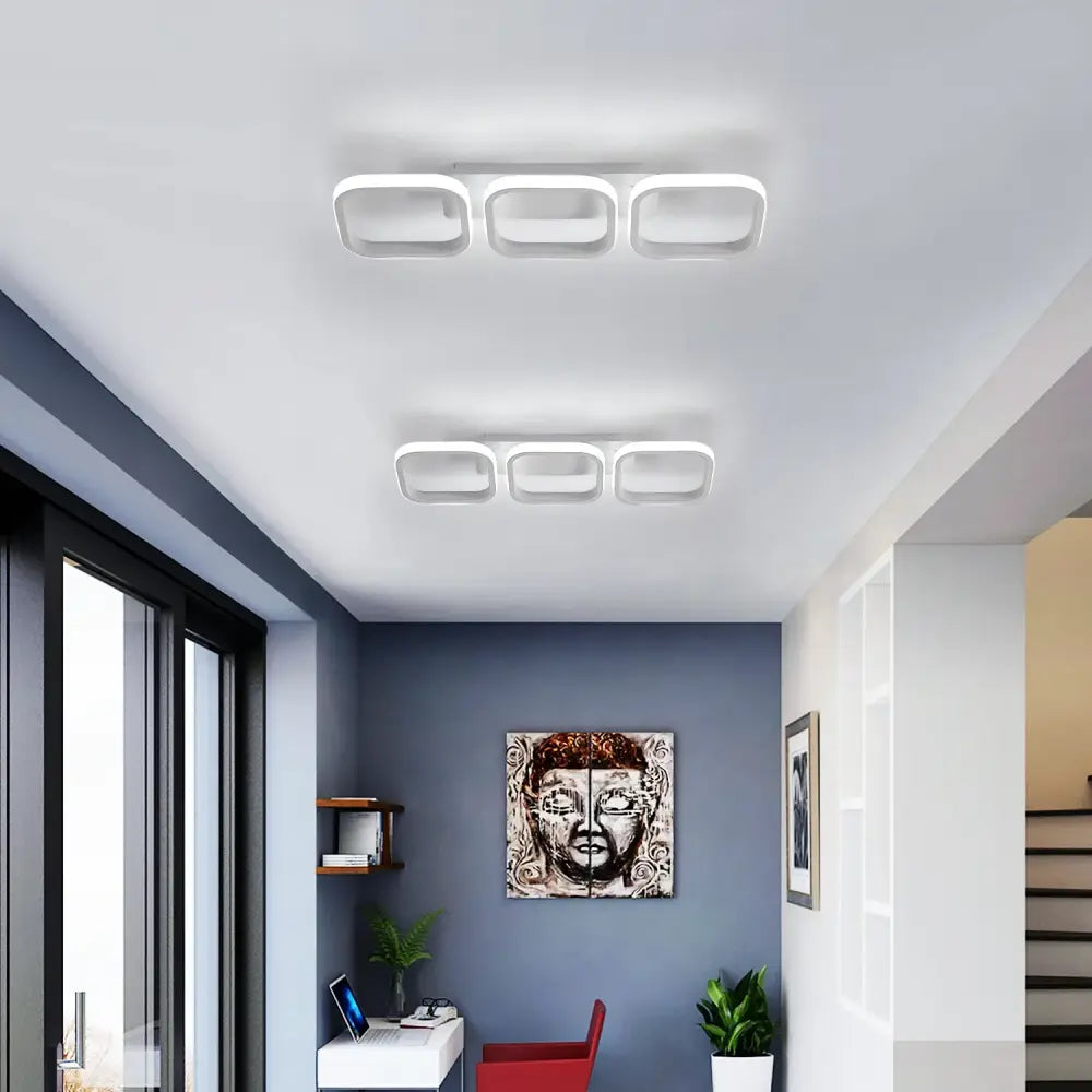Plafonnier LED 6500 K en aluminium – lumière blanche froide - Plafonnier LED