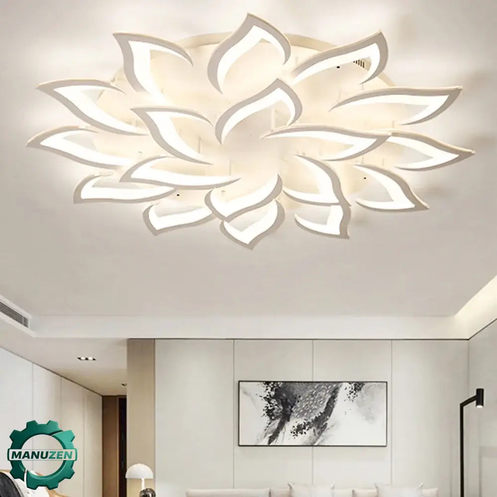 Plafonnier LED floral à intensité réglable - plafonnier LED dimmable