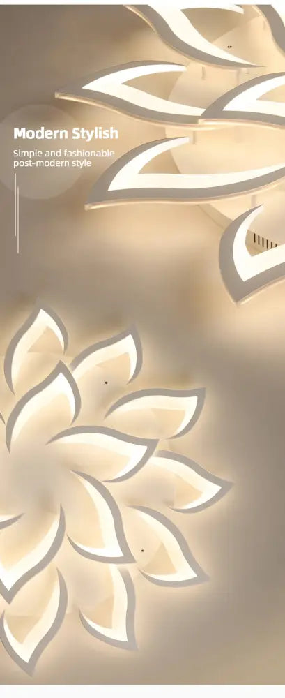 Plafonnier LED floral à intensité réglable - plafonnier LED dimmable