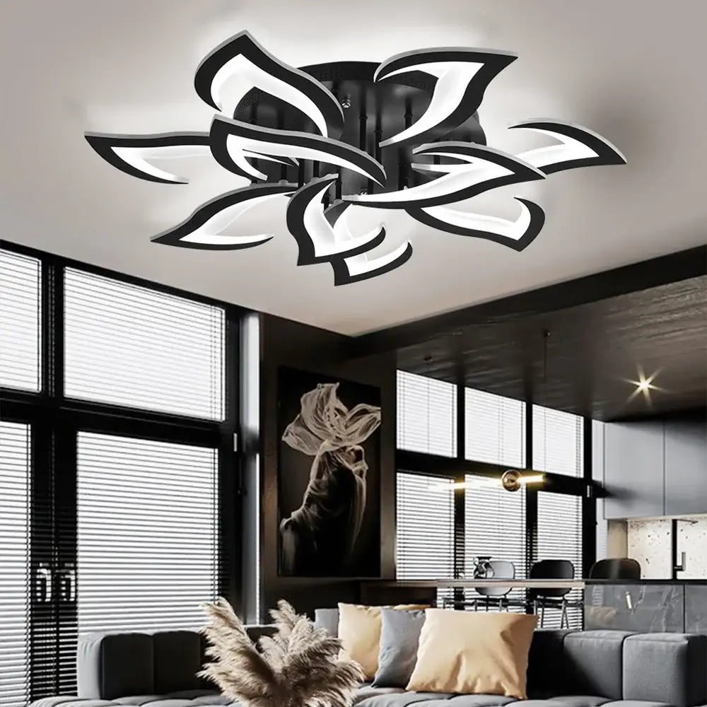 Plafonnier LED floral à intensité réglable - plafonnier LED dimmable